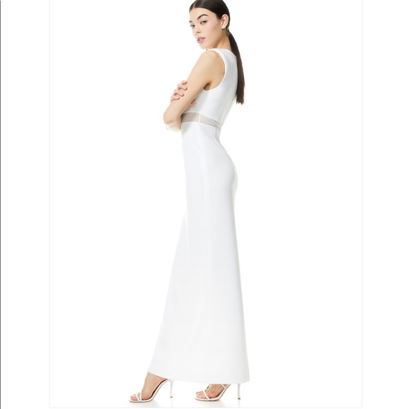 Alice and Olivia Whitley Dress in White size 8 - Picture 5 of 12